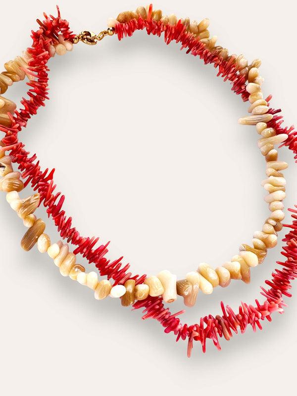 Triana By C COLLAR CORAL Y TURQUESA
