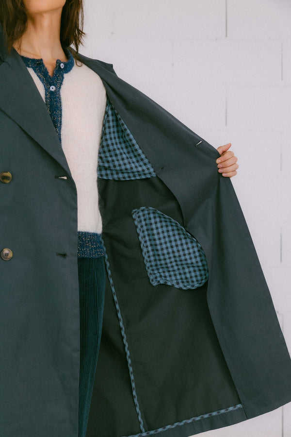 Triana By C GABARDINA COP AZUL PETRÓLEO