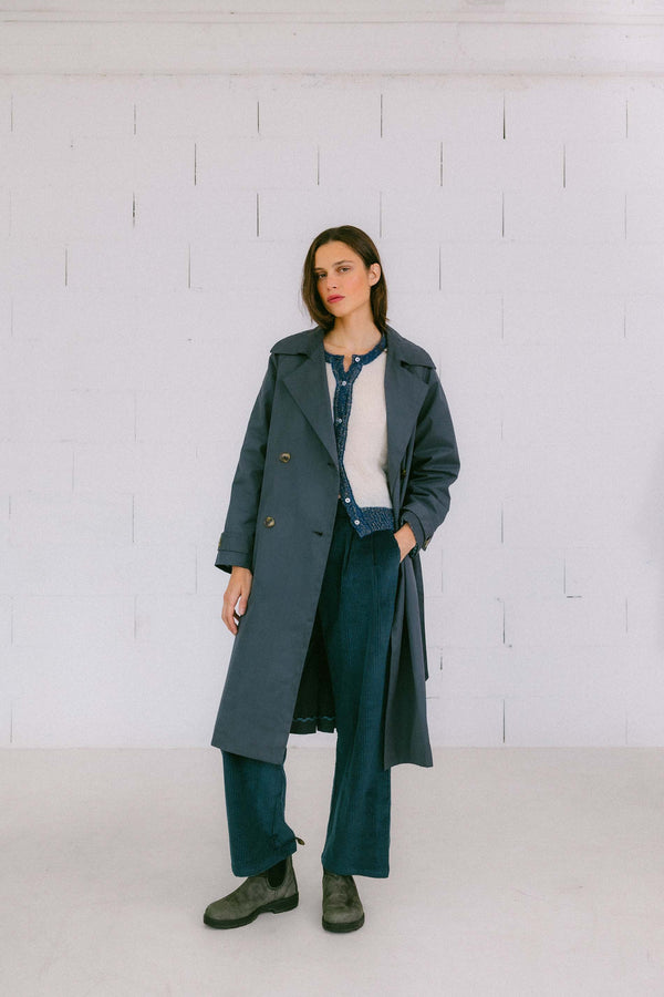 Triana By C GABARDINA COP AZUL PETRÓLEO