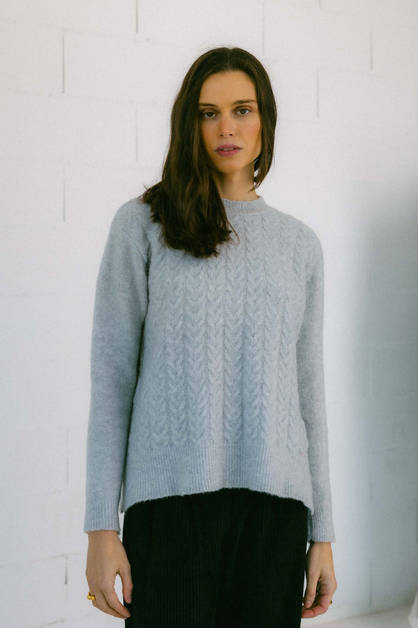 Triana By C JERSEY CAN GRIS LANA MERINO EXTRAFINA