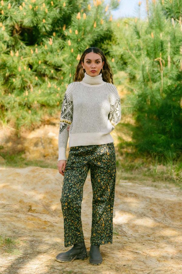 Triana By C JERSEY CUELLO ALTO SNOW PRINT