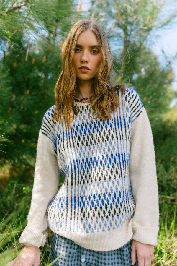 Triana By C JERSEY ROMBO AZUL