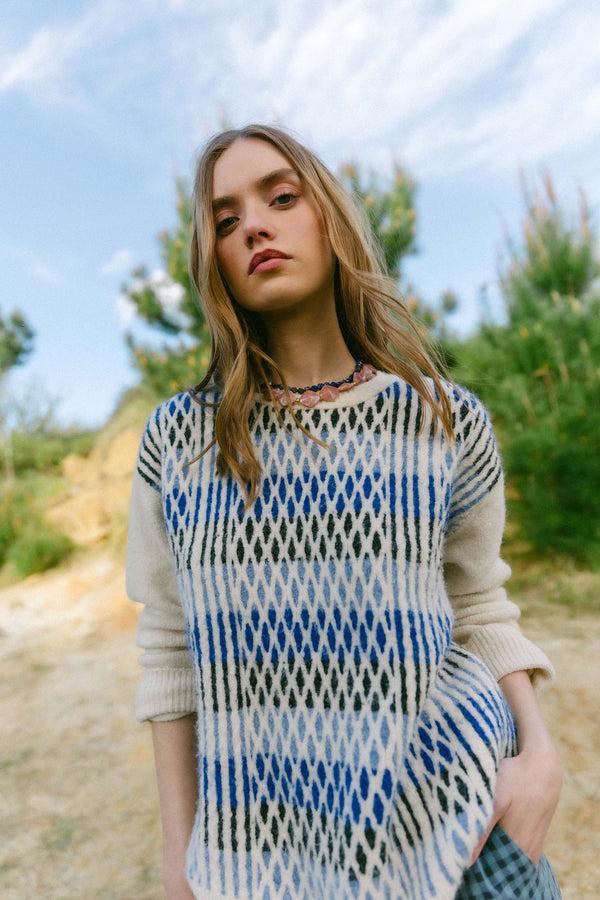 Triana By C JERSEY ROMBO AZUL