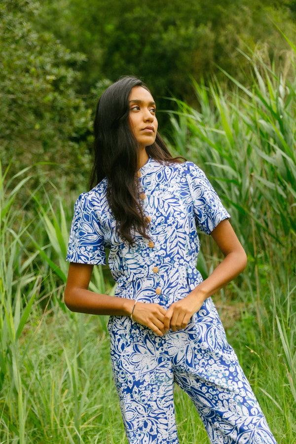 Triana By C Mono PAPIRO RAMAS BLUE