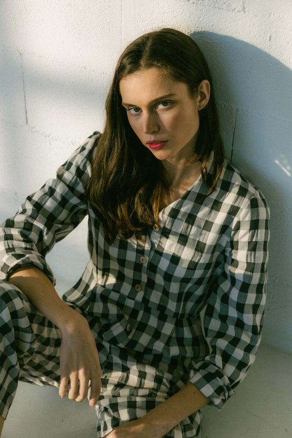 Triana By C Mono PULA Cuadro Vichy Antracita