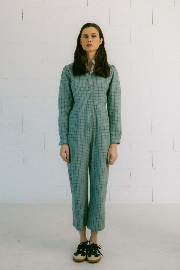 Triana By C Mono PULA Cuadro Vichy Verde Agua