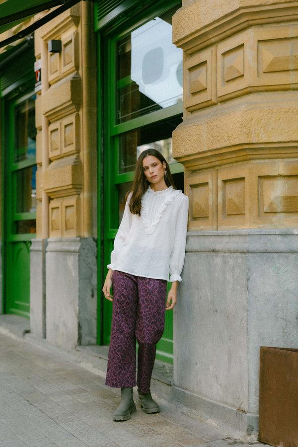 Triana By C Pantalón MILLET Animal Vino