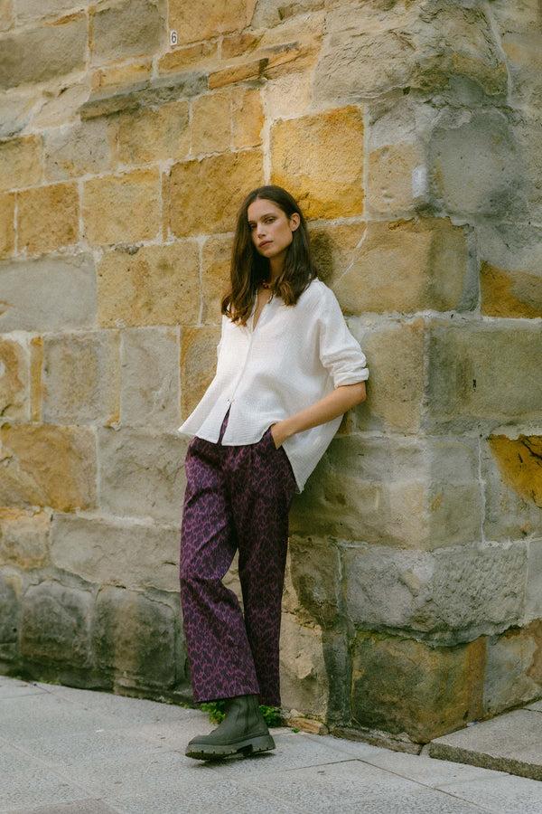 Triana By C Pantalón MILLET Animal Vino