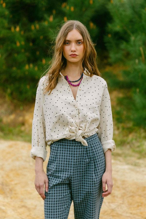 Triana By C Pantalón MILLET Cuadros Vichy BLUE