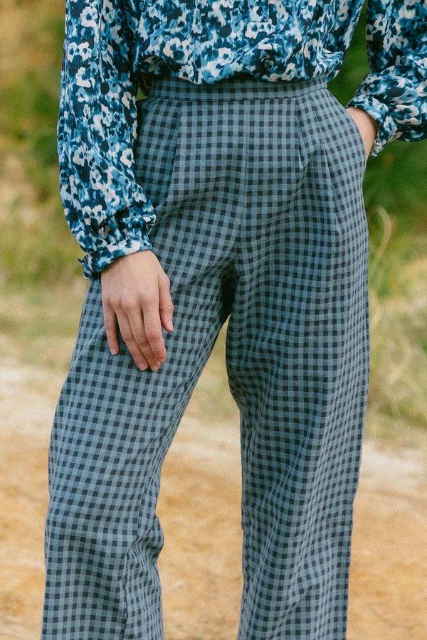 Triana By C Pantalón MILLET Cuadros Vichy BLUE