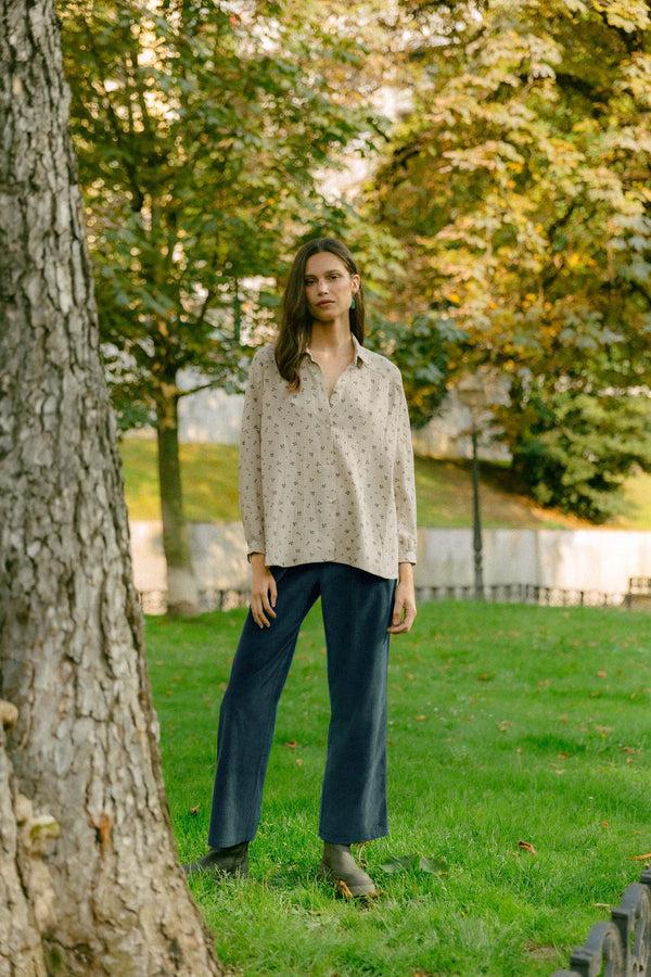 Triana By C Pantalón MILLET Pana Azul