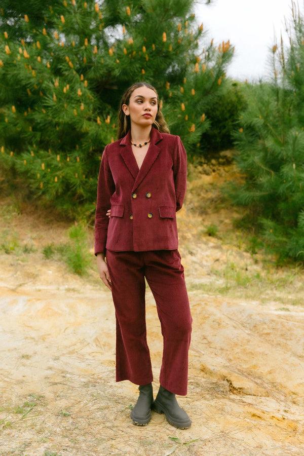 Triana By C Pantalón MILLET Pana Granate