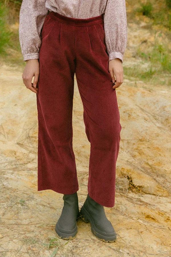 Triana By C Pantalón MILLET pana granate