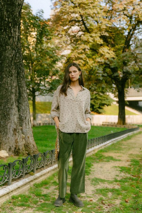 Triana By C Pantalón MILLET Pana Verde