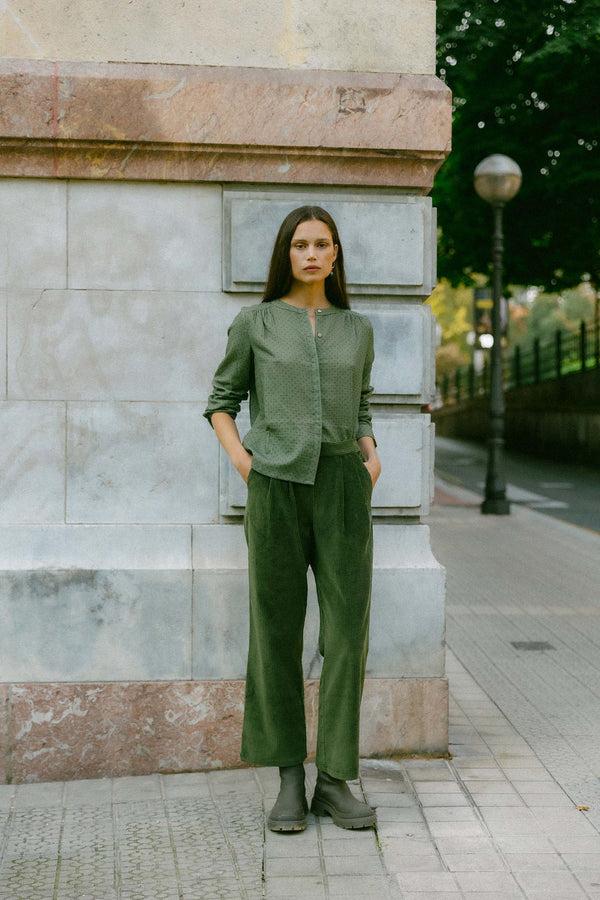 Triana By C Pantalón MILLET pana verde