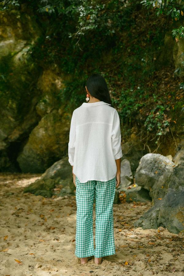 Triana By C Pantalón MILLET VICHY VERDE