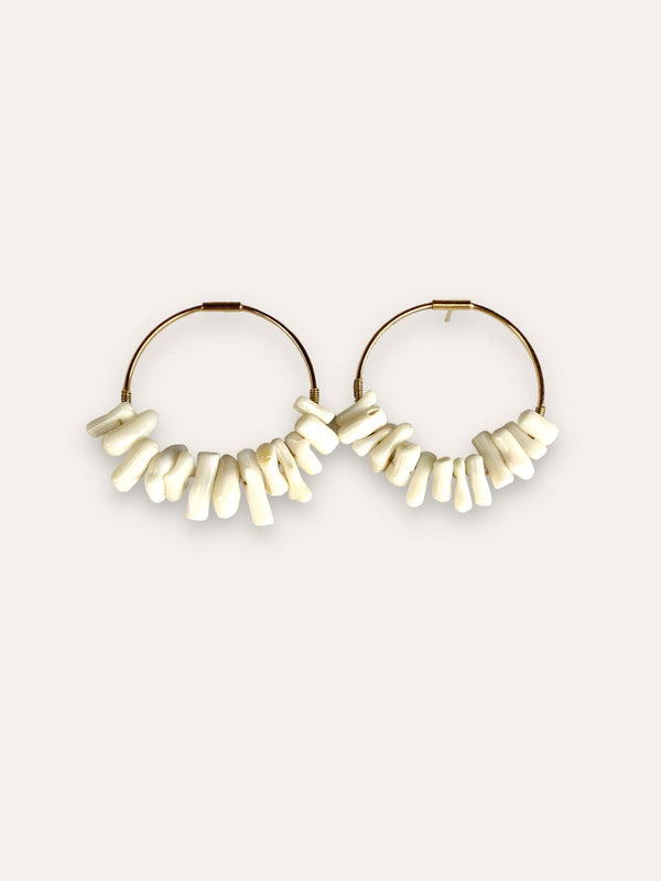Triana By C Pendientes ELVAS blanco