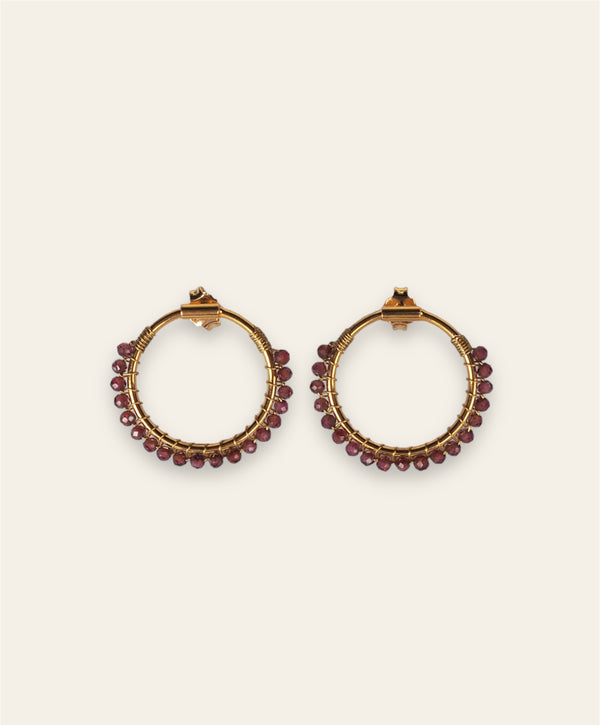 Triana By C PENDIENTES PALMAS AMATISTA