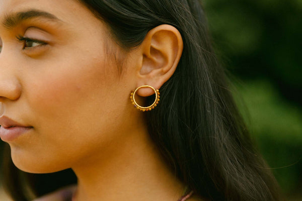 Triana By C PENDIENTES PALMAS JASPE