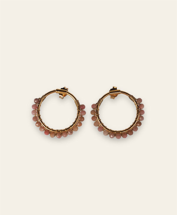 Triana By C PENDIENTES PALMAS RODOCROSITA