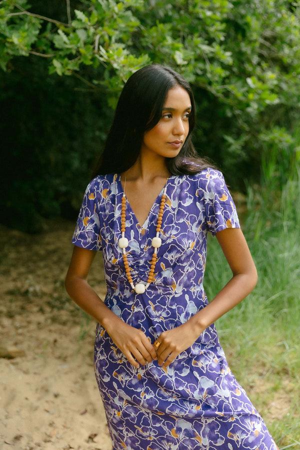 Triana By C VESTIDO SOLIN LIRIO PRINT