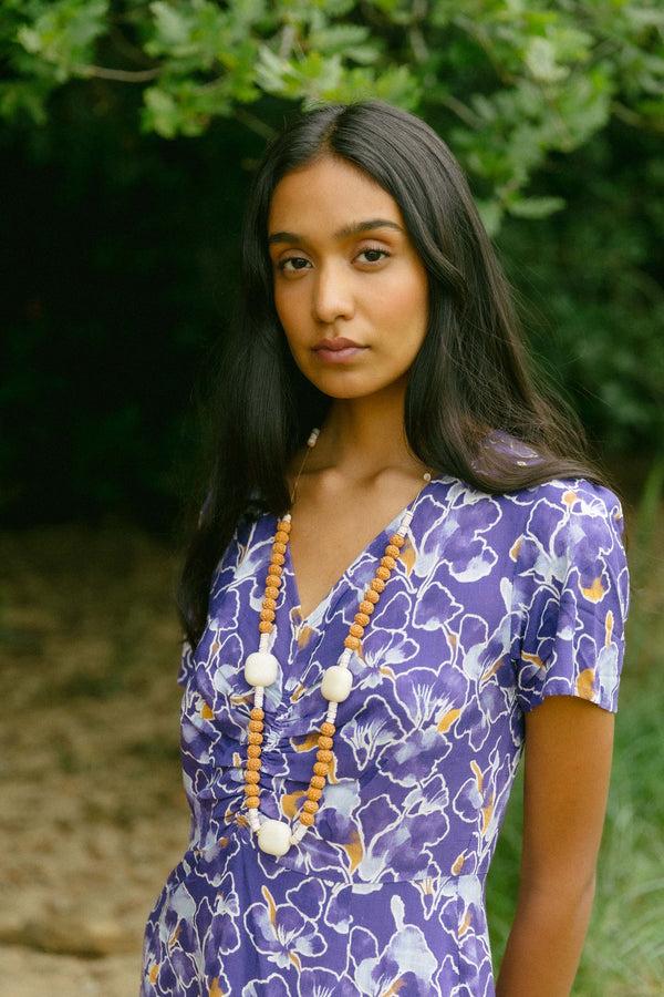 Triana By C VESTIDO SOLIN LIRIO PRINT