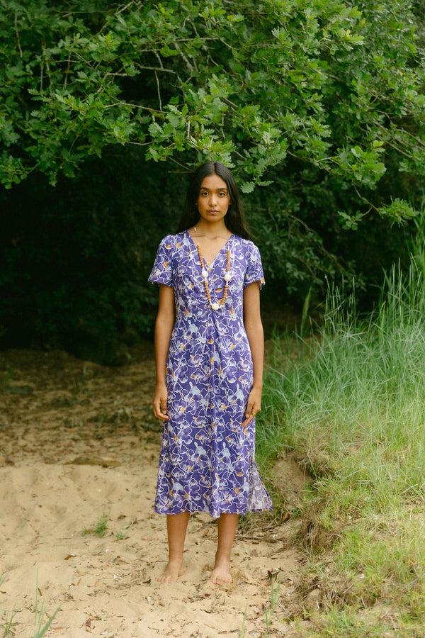 Triana By C VESTIDO SOLIN LIRIO PRINT