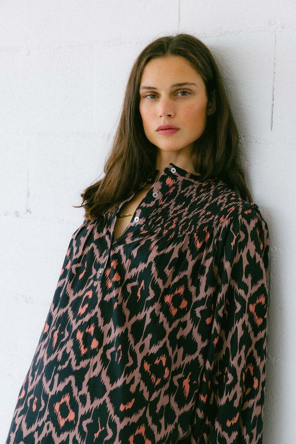 Triana By C Vestido Manga Larga Print GEOMETRIC FARO