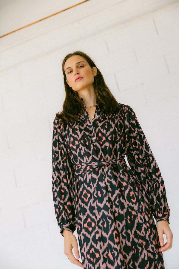 Triana By C Vestido Manga Larga Print GEOMETRIC FARO