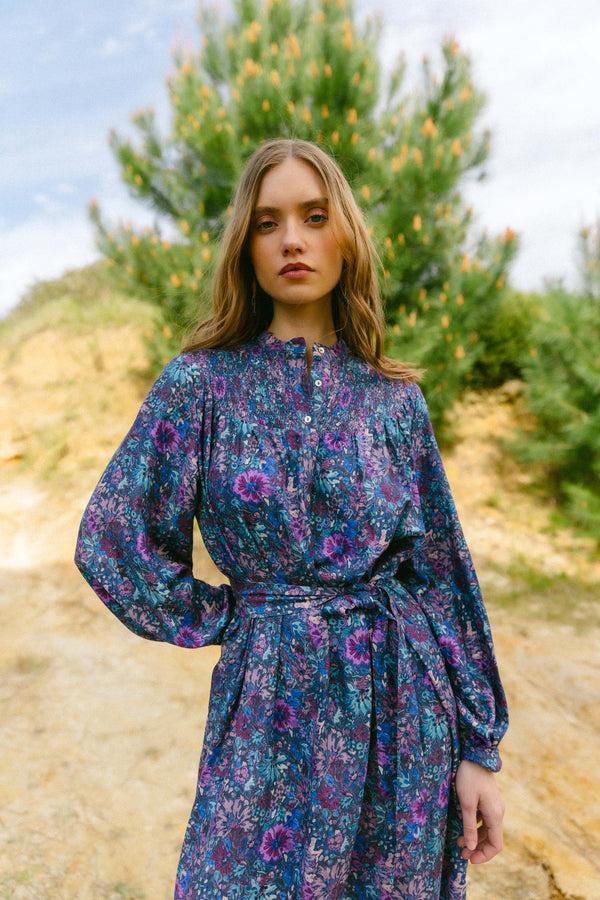 Triana By C Vestido Manga Larga Print Margarita FARO