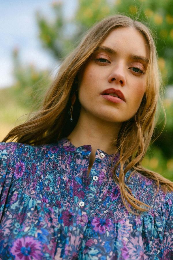 Triana By C Vestido Manga Larga Print Margarita FARO