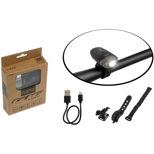 tubici LUZ DELANTERA GW EBL-039 DE 300 LUMENS