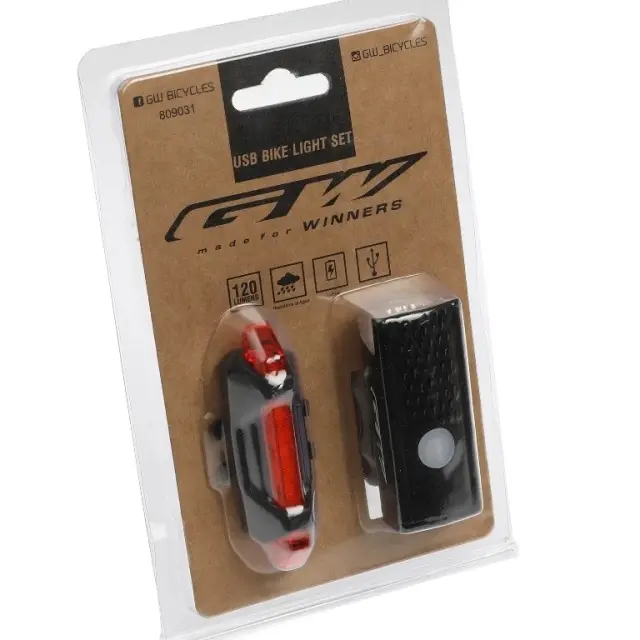 tubici LUZ DELANTERA Y TRASERA GW 120LM
