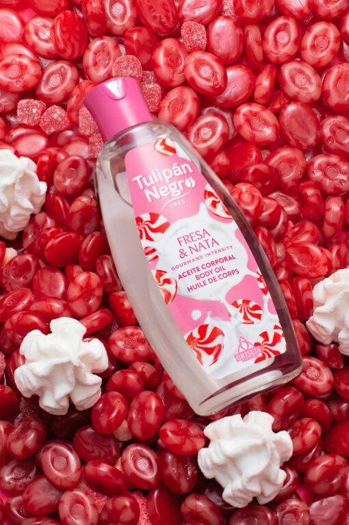 tulipán negro Aceite Corporal Tulipán Negro Fresa & Nata 200 ml