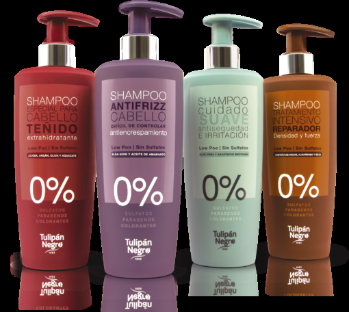 Tulipán Negro Champú Sin Sulfatos Tulipán Negro Low Poo Intensivo Reparador 500 Ml