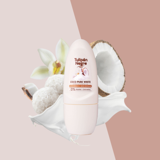 tulipán negro Desodorante Roll-On Coco Pure White 50 ml