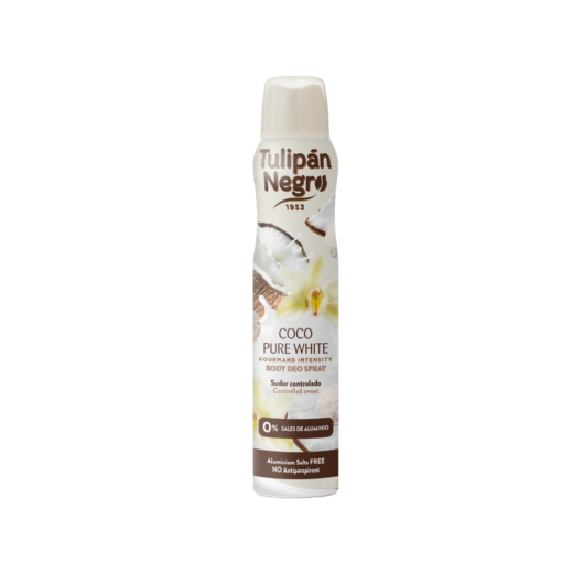 Tulipán Negro Desodorante Spray Coco Pure White 200 Ml