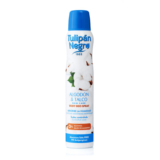Tulipán Negro Desodorante Tulipán Negro Deo Spray Algodón Y Talco 200 Ml
