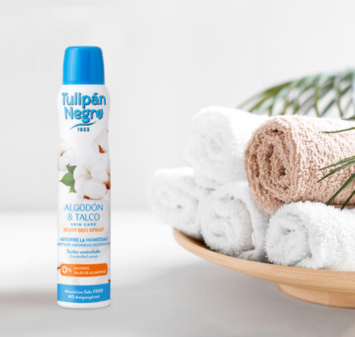 tulipán negro Desodorante Tulipán Negro Deo Spray Algodón y Talco 200 ml tulipán negro Desodorante Tulipán Negro Deo Spray Algodón y Talco 200 ml