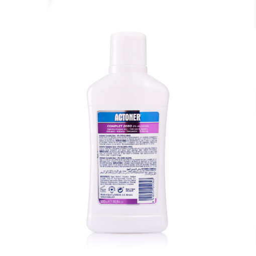 Tulipán Negro Enjuague Bucal Actoner ZERO Cuidado Completo 500 Ml