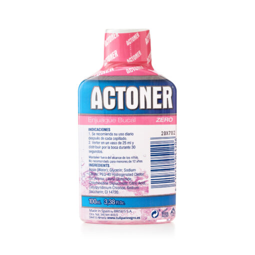 Tulipán Negro Enjuague Bucal Actoner Zero Sin Alcohol 0% 100 Ml