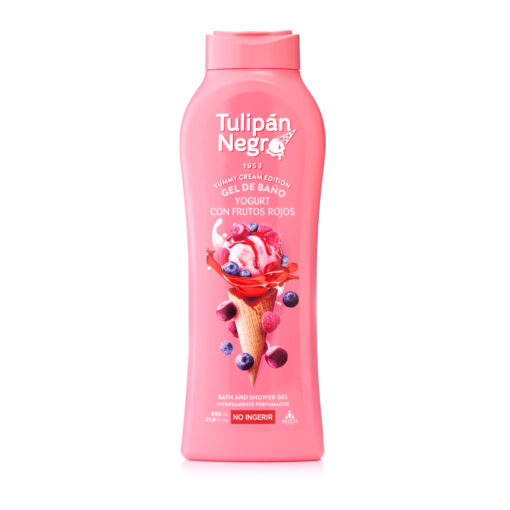 Tulipán Negro Gel De Baño Yogurt Con Frutos Rojos 650 ML