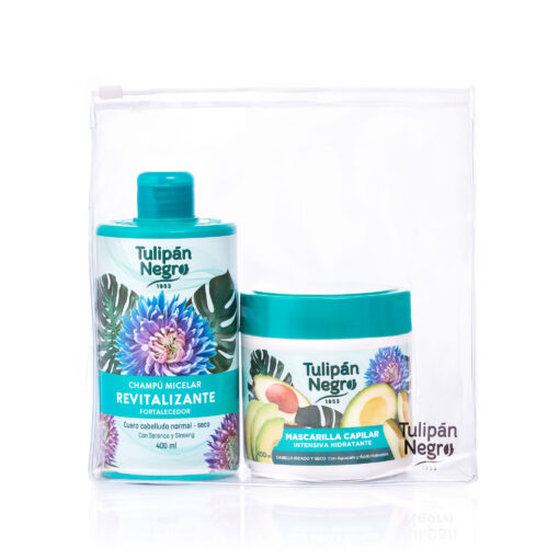 tulipán negro Pack Neceser Champú Revitalizante y Mascarilla Intensiva Hidratante