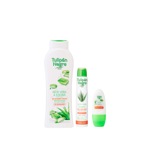 tulipán negro Pack Aloe Vera y Jojoba Skin Care
