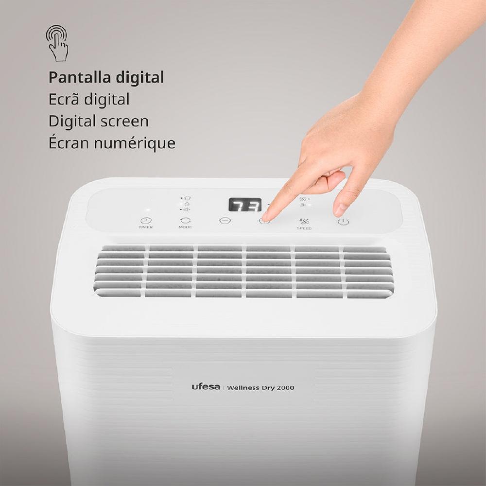Ufesa Deshumidificador Wellness Dry 2000 Para Estancias Hasta 40 M2