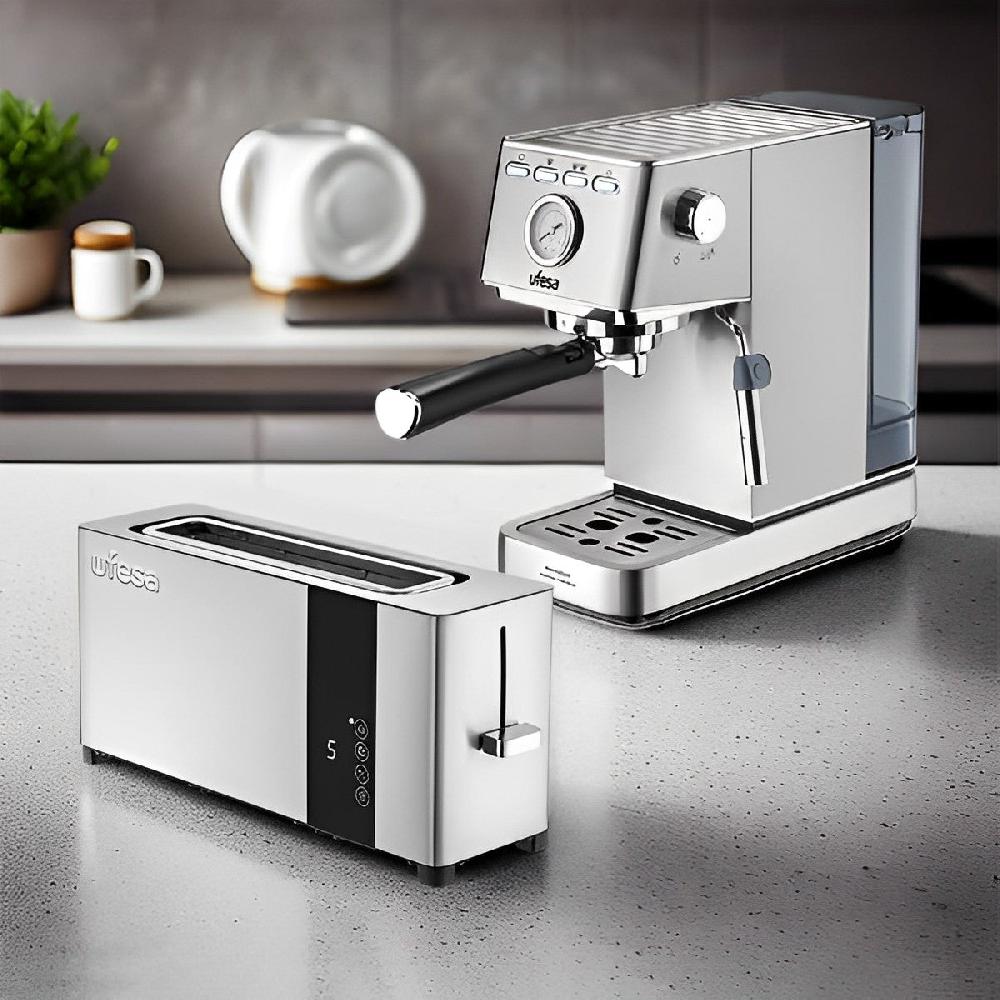 Ufesa Pack Cafetera Espresso Milazzo + Tostador Digital Plus Delux