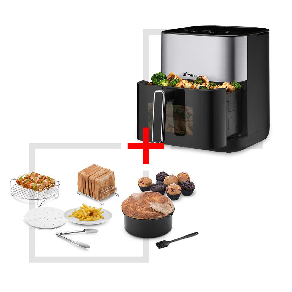 Ufesa Pack Freidora De Aire 6L Phoenix + 7 Accesorios