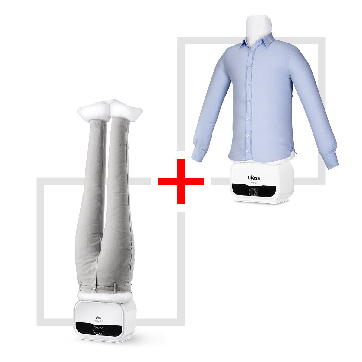 ufesa Pack Maniquí de planchado vertical SV1200 + accesorio Pants