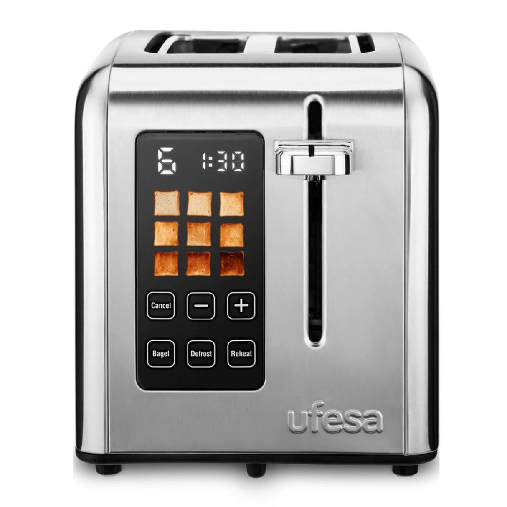 ufesa Tostador digital Perfect Toaster de 2 ranuras 950W