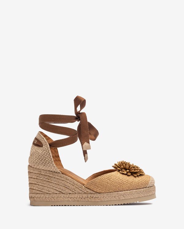 unisa Alpargata con adorno de rafia